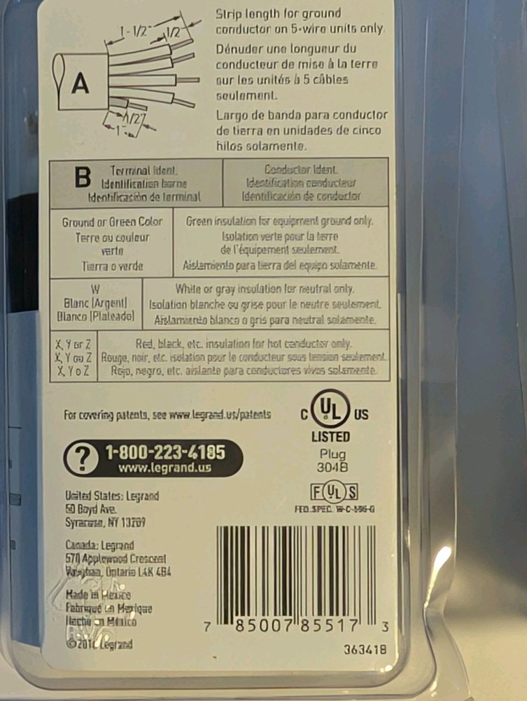 2- Turnlok 30-Amp Locking Plug Legrand