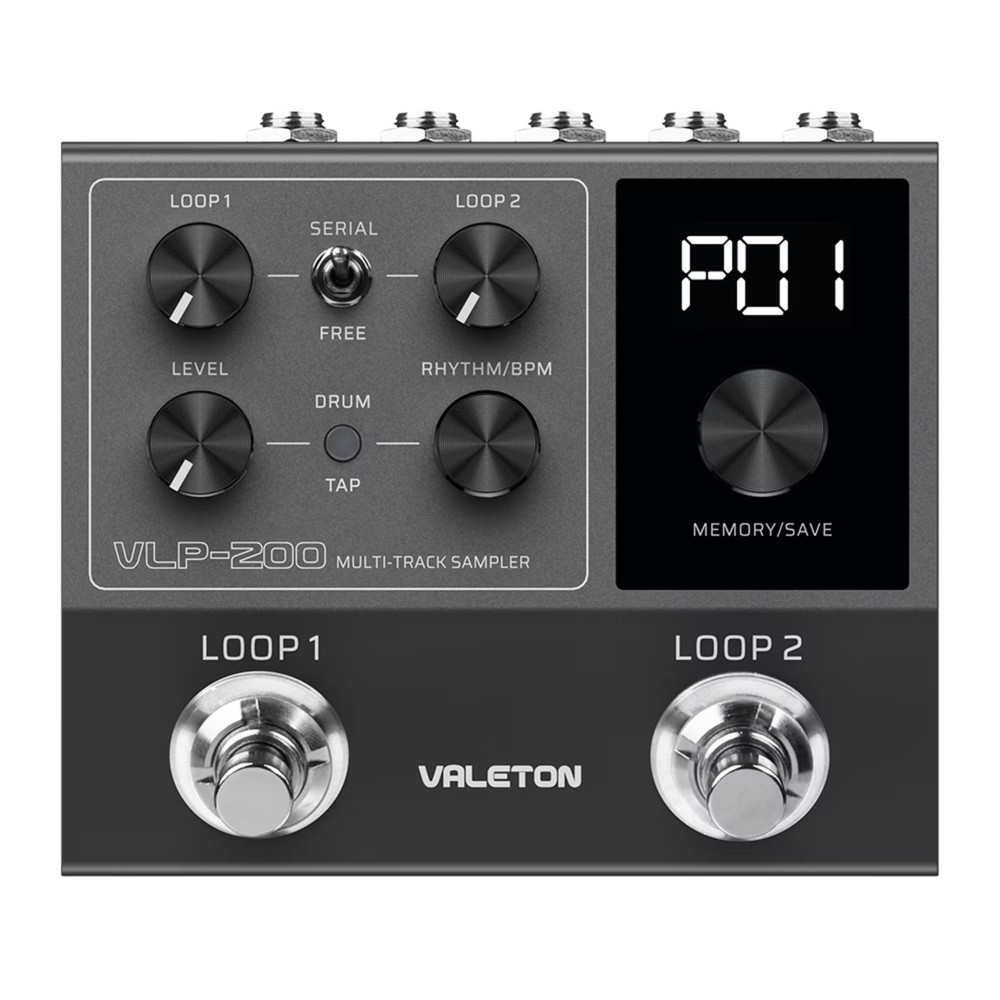 Valeton VLP-200 Multi-Track Sampler Looper Effects Pedal