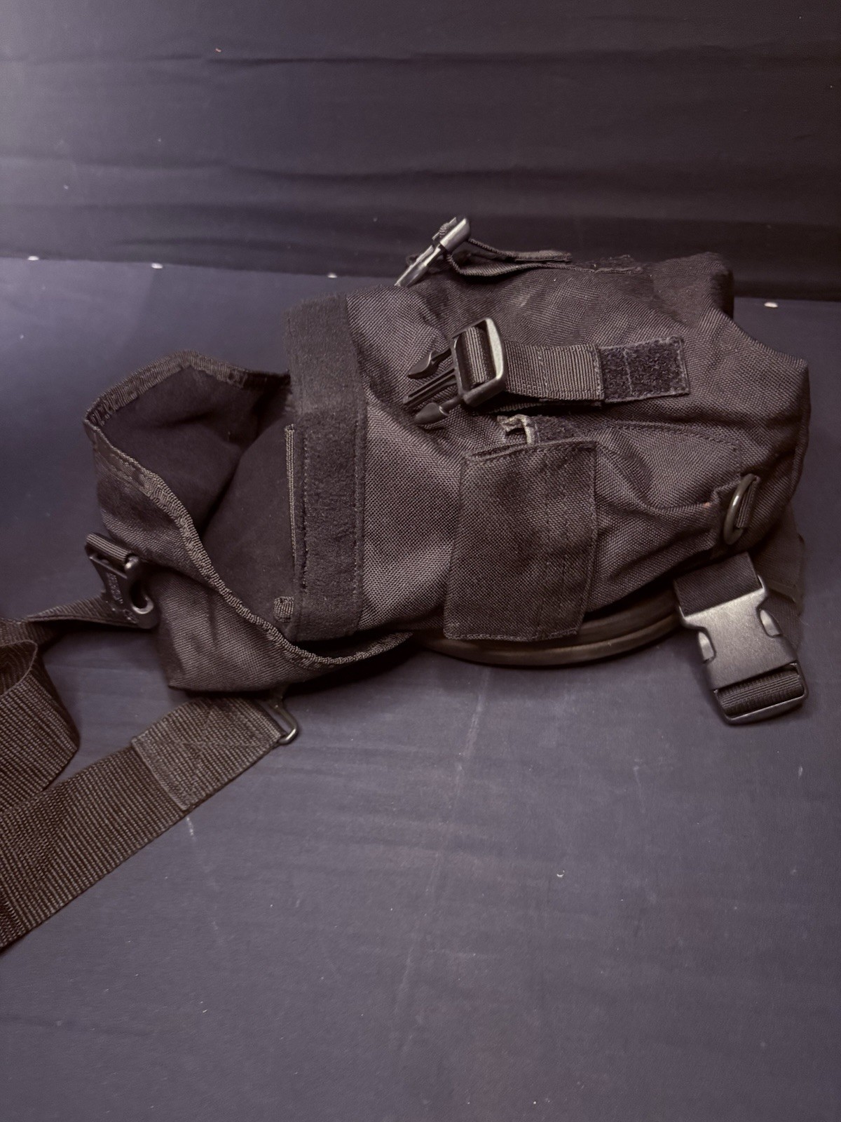 Gas Mask Or Large Utility Pouch Drop Leg w/Suede EMT Tactical Military Hunting