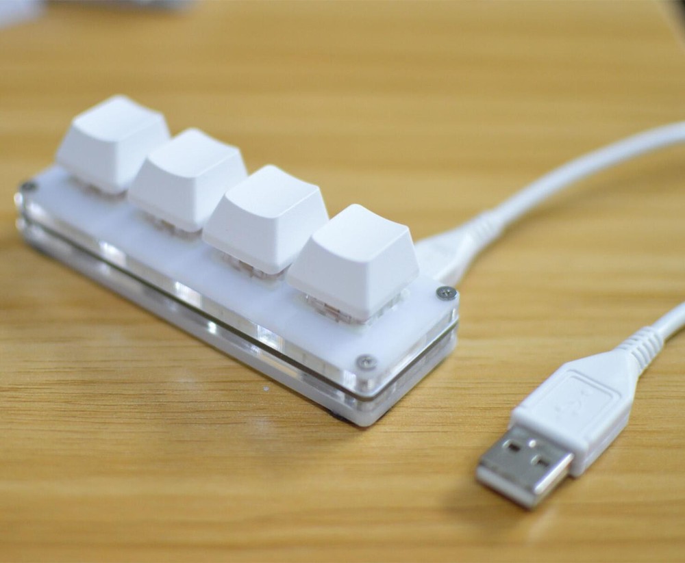 4-key Keypad Keyboard USB Mini Mechanical Keyboard DIY Custom Shortcut Macro e