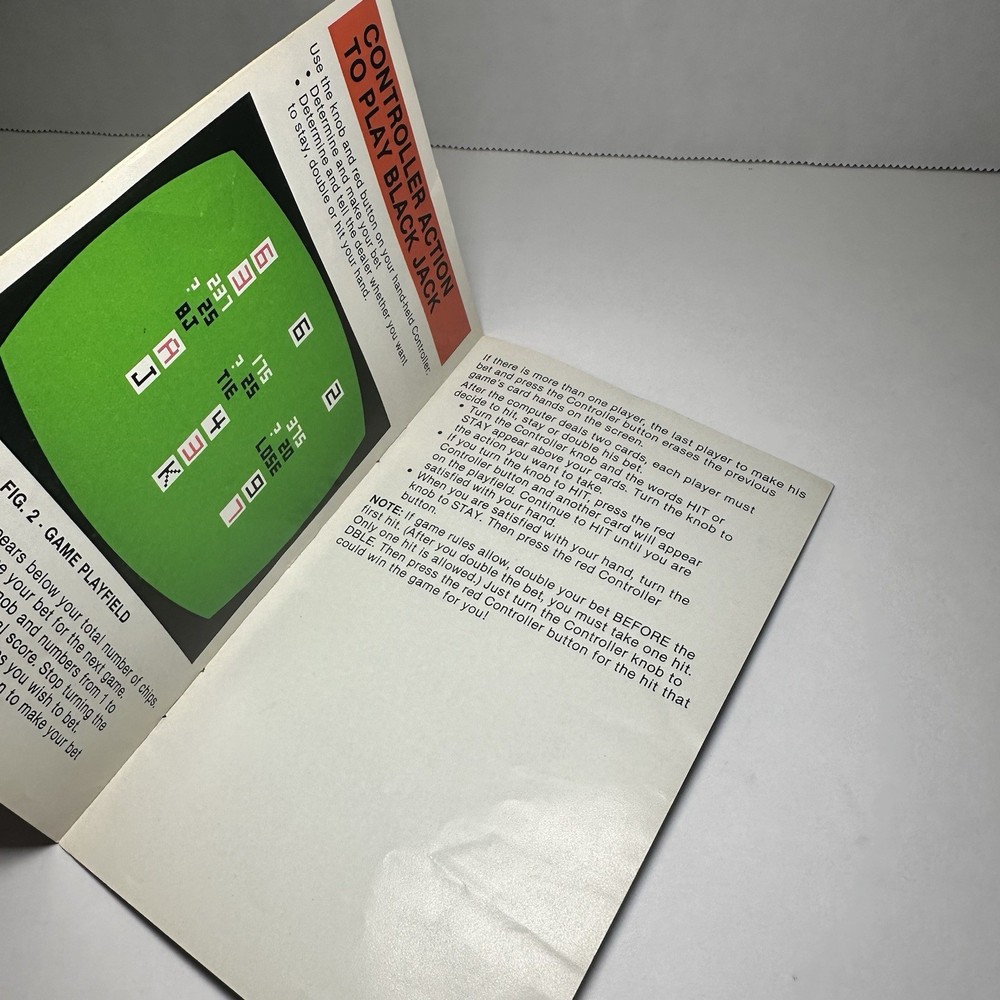 Vintage Atari Game Program Instructions Manuals Set of 2