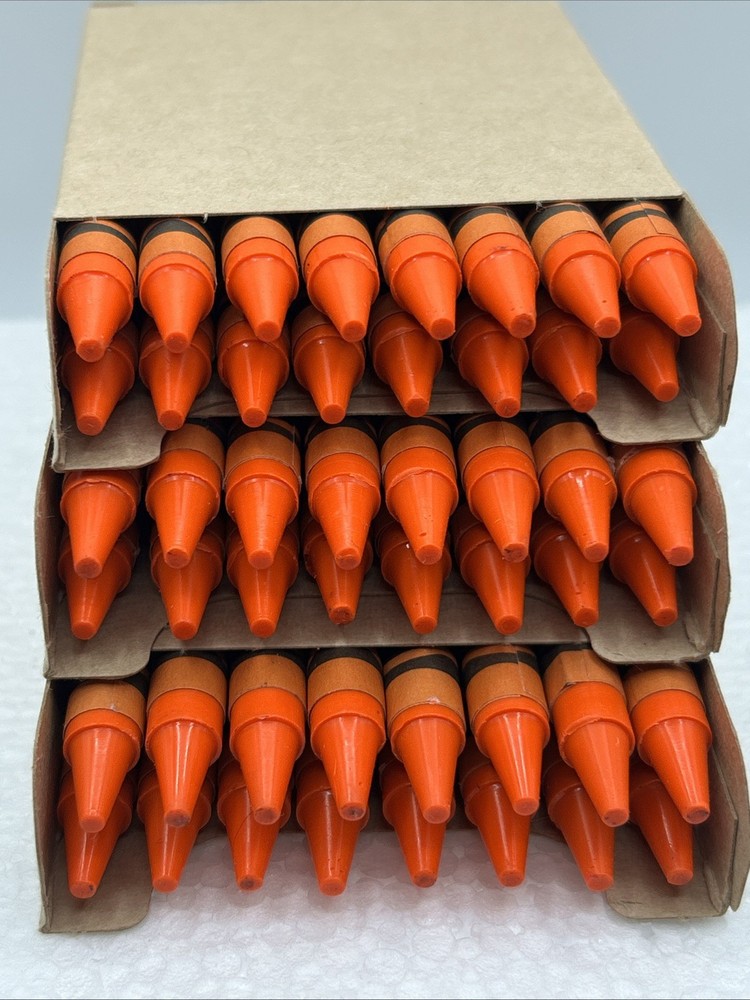 (48) Crayola Crayons (outrageous orange) BULK