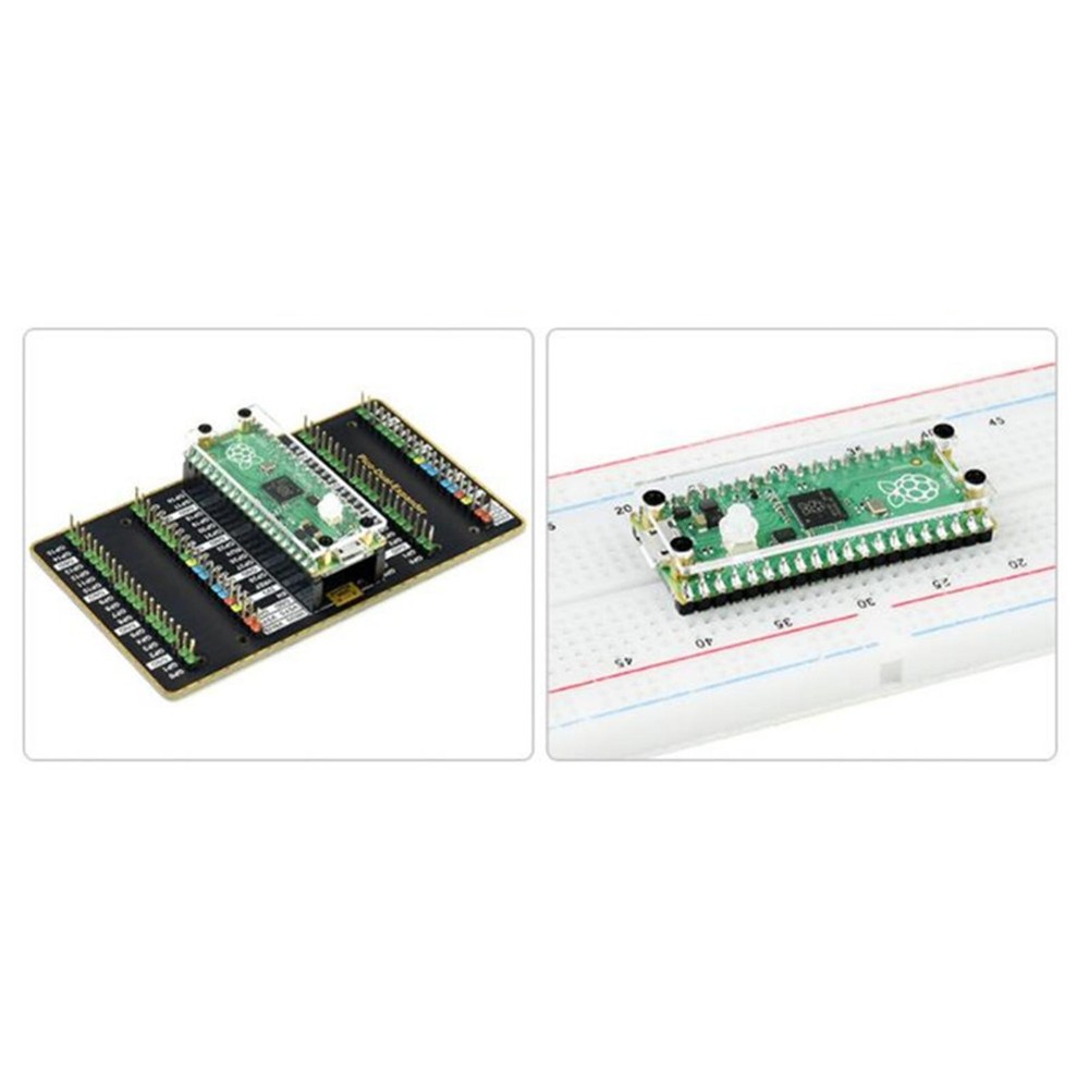 Clear Acrylic Top&Bottom Panel Case With Customs Key Cap for Raspberry Pi Pico D