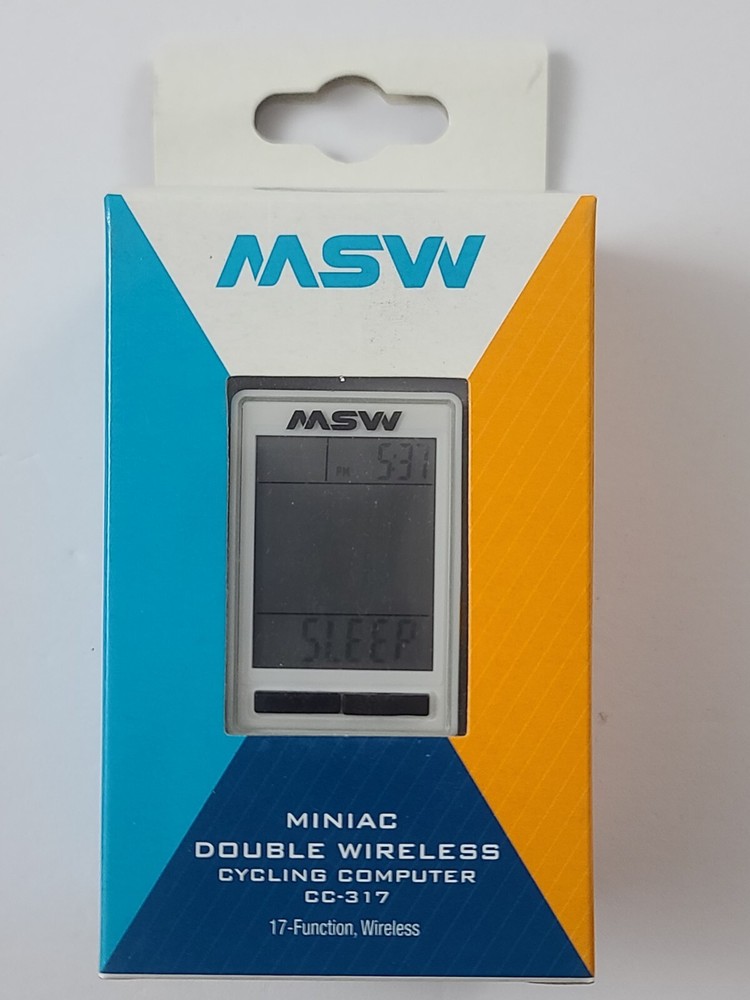 Miniac Double Wireless Computer CC-317 Speed Cadence 17 Functions White