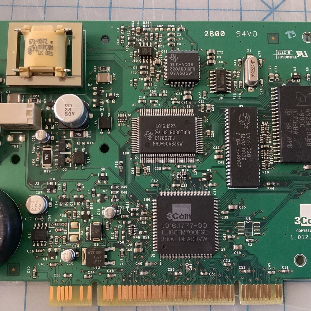 3Com Desktop Computer Modem 1.012.0726-F US Robotics Model 0726