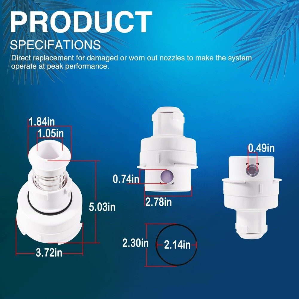 PCC2000 Rotating Head Nozzle for Paramount PCC2000 In-floor Cleaning System