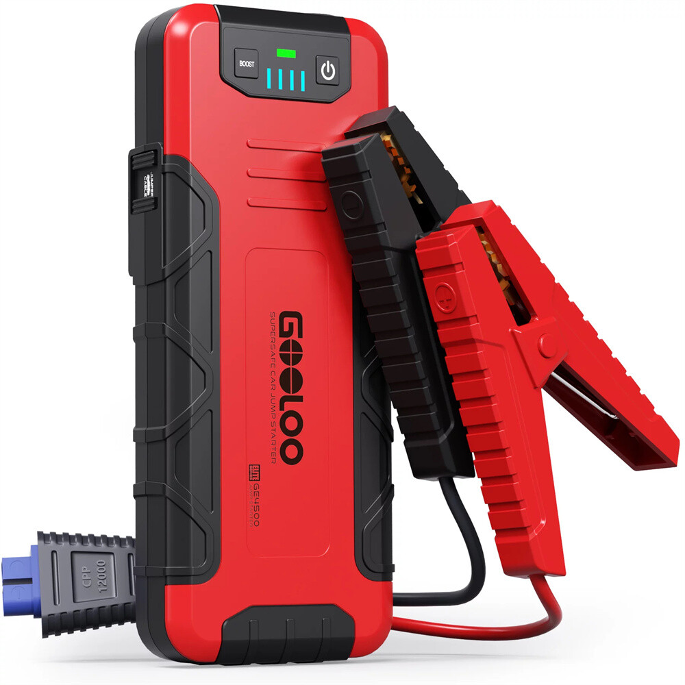GOOLOO Car Battery Jump Starter 4500A Peak Jump Starter with USB Quick Charge