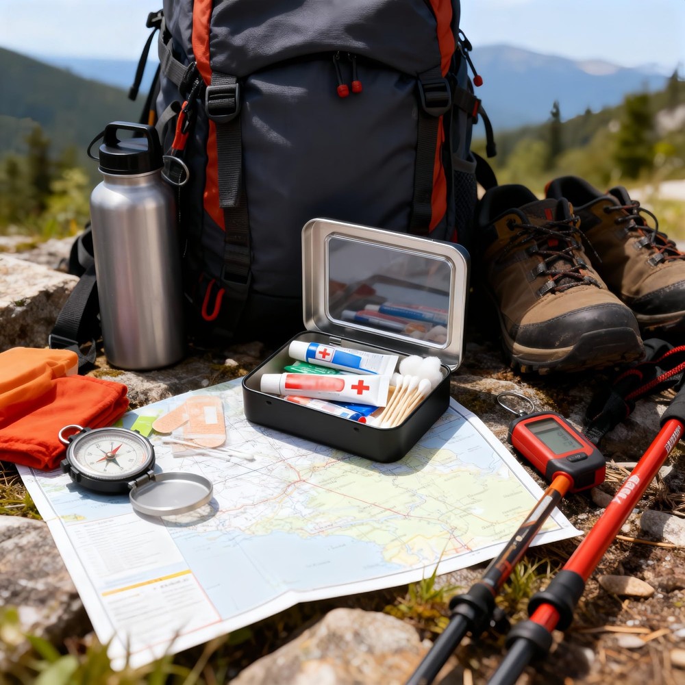 LJY 12 Pack Empty Rectangular Metal Storage Organizer Tins with Black+Window