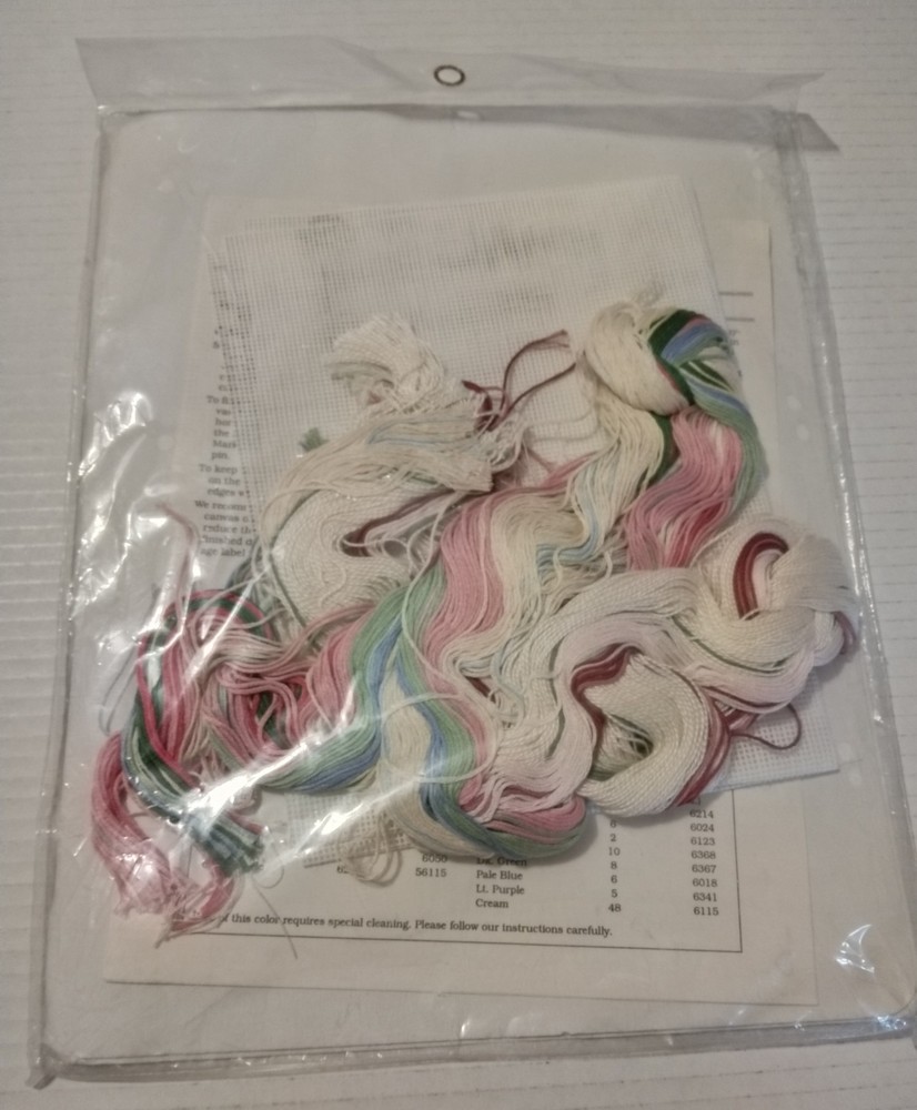 Dimensions SUNSET NEEDLEPOINT TEXTURED ROSES KIT New
