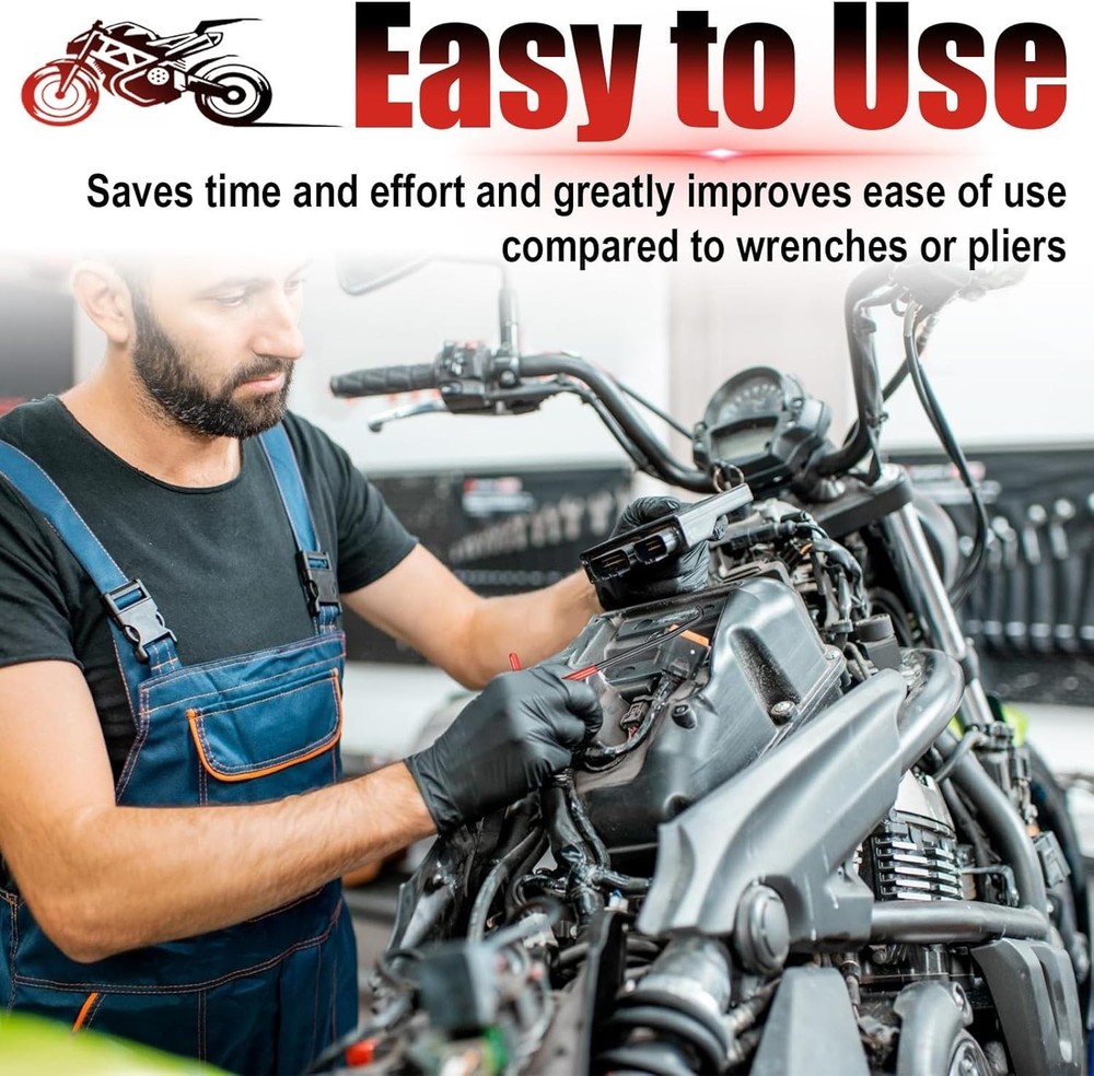 Lightweight and Durable Exhaust Spring Puller Tool - 2 PCS Motorcycle Accessory