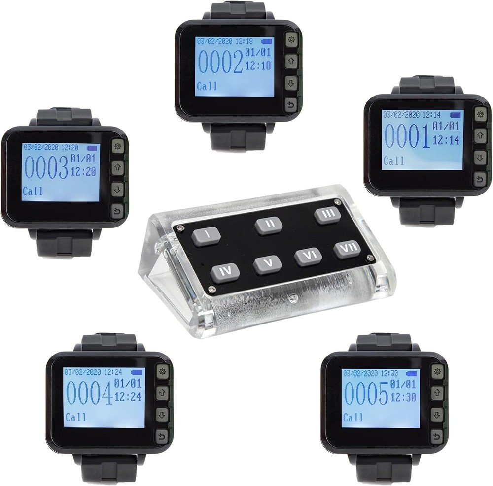 Restaurant Server Buzzer Pager System Waterproof Waitress Calling System Chef