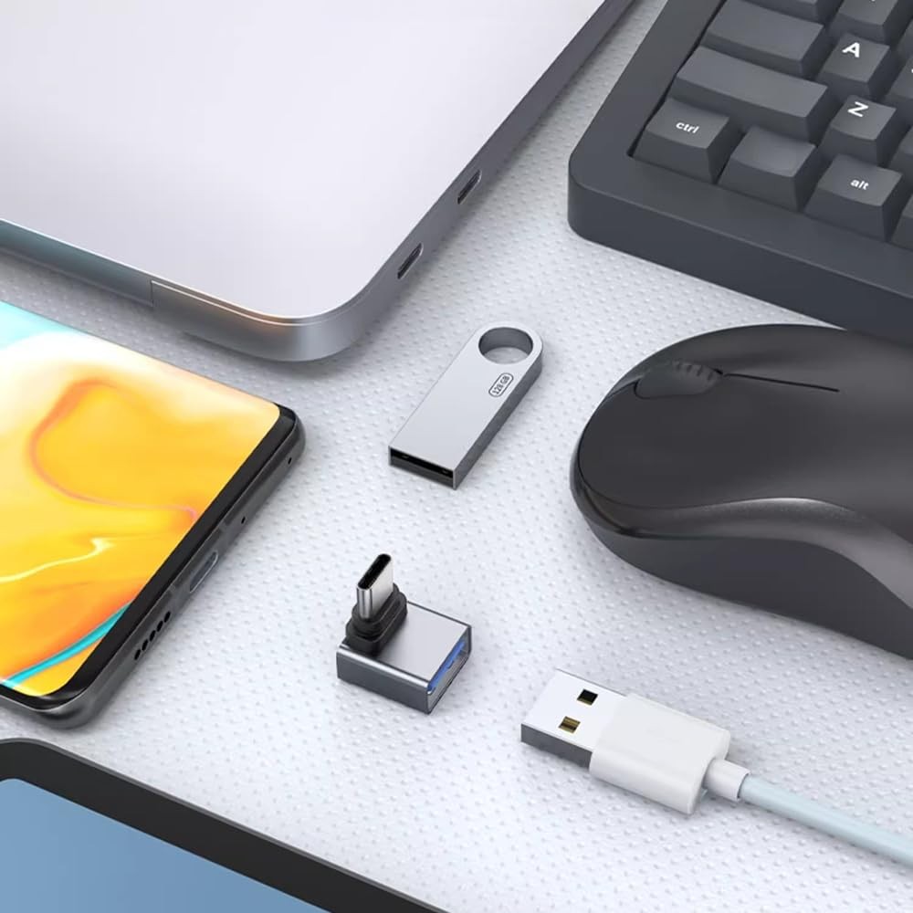 3Pcs Upgraded USB C to Adapter, High-Speed Data Transfer, grey