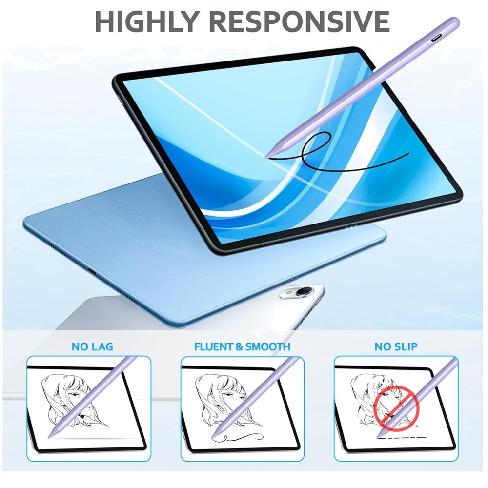 Stylus Pen for A-pple/Android/Tablet, Magnetic Suction
