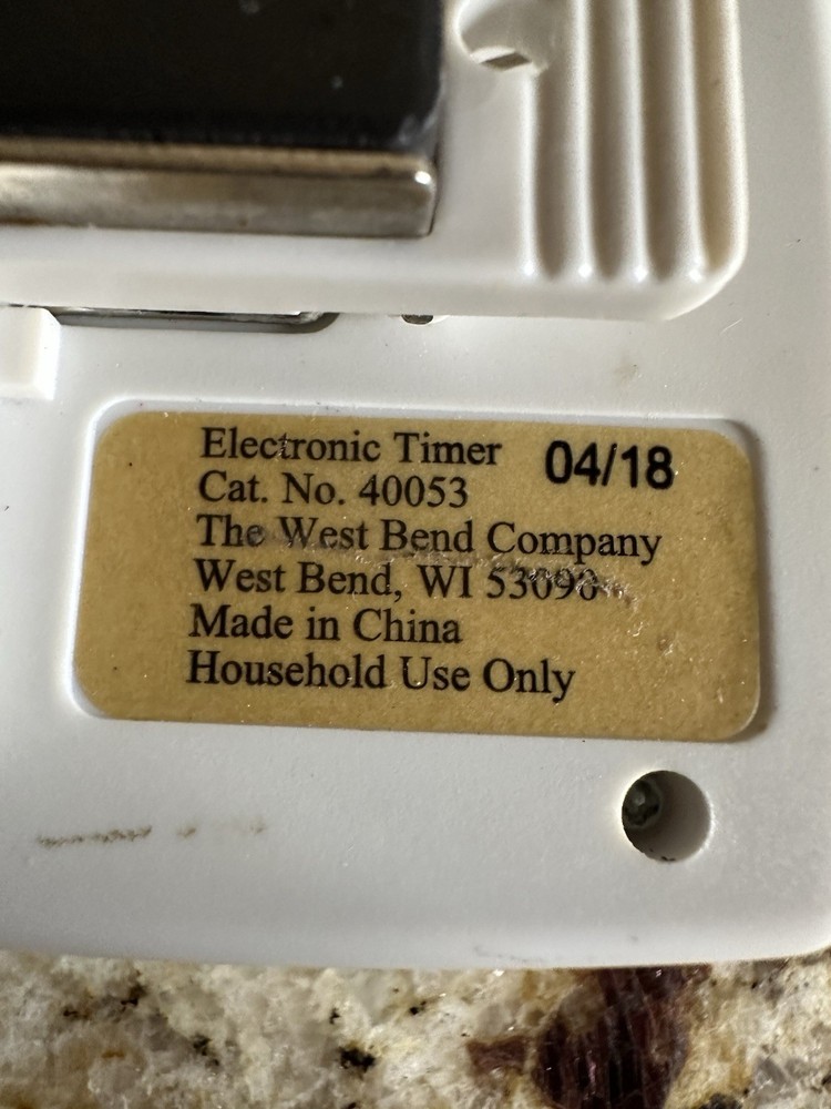 West Bend Triple Timer