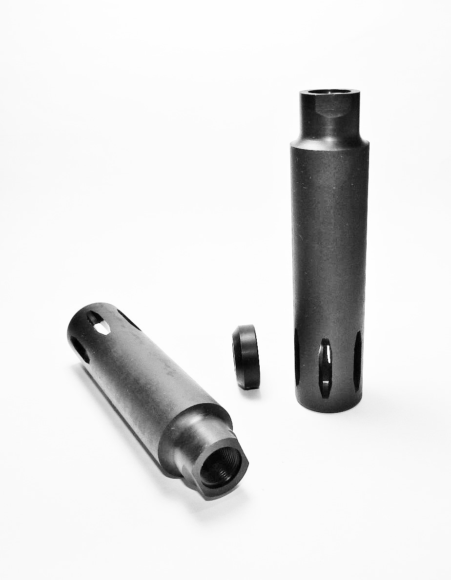 Muzzle Brake / Device, XM177 STYLE, VIETNAM ERA, 4.34" L., 1/2-28, MADE IN USA!