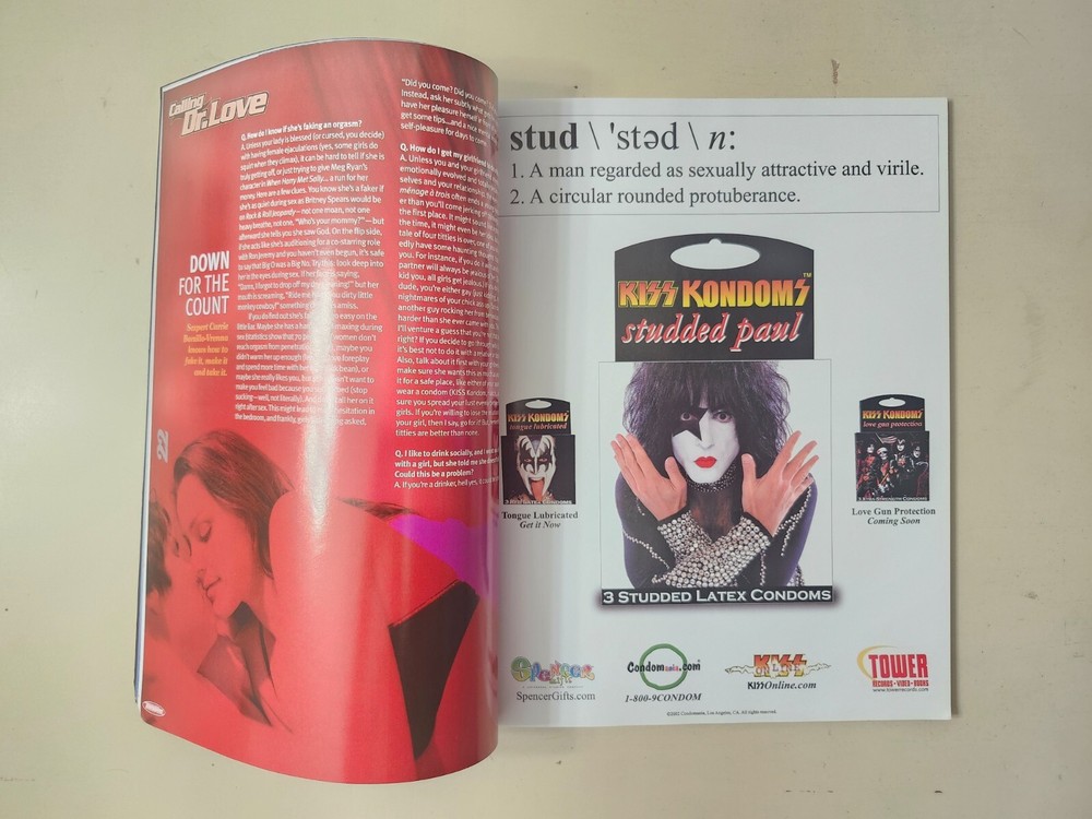 KISS First 2 Issues Gene Simmons Tongue Magazine Peter Criss Playboy Hefner VG