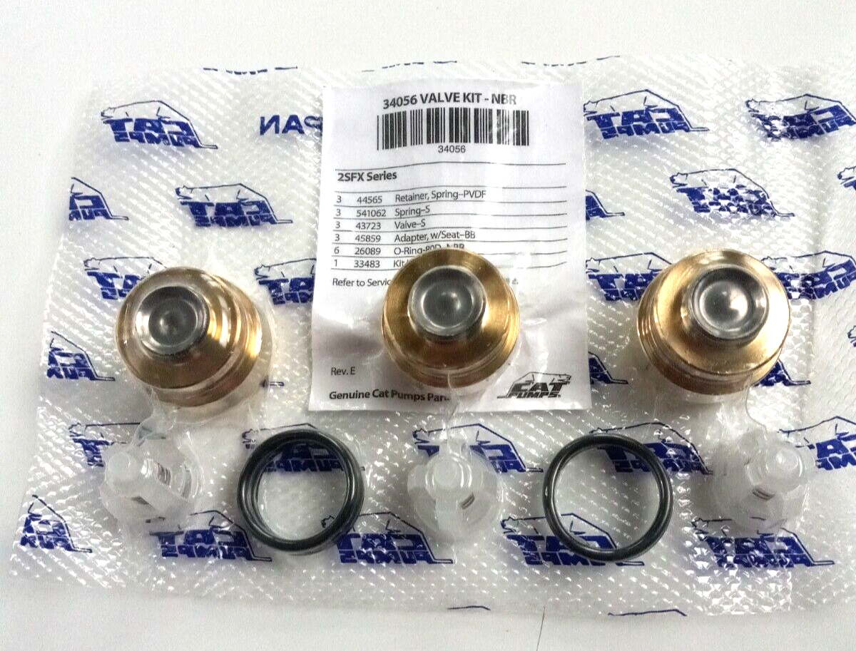 34056 DISCHARGE VALVE KIT 2SFX20ES, 2SFX30ES,2SFX30GS CAT PUMP PRESSURE WASHER