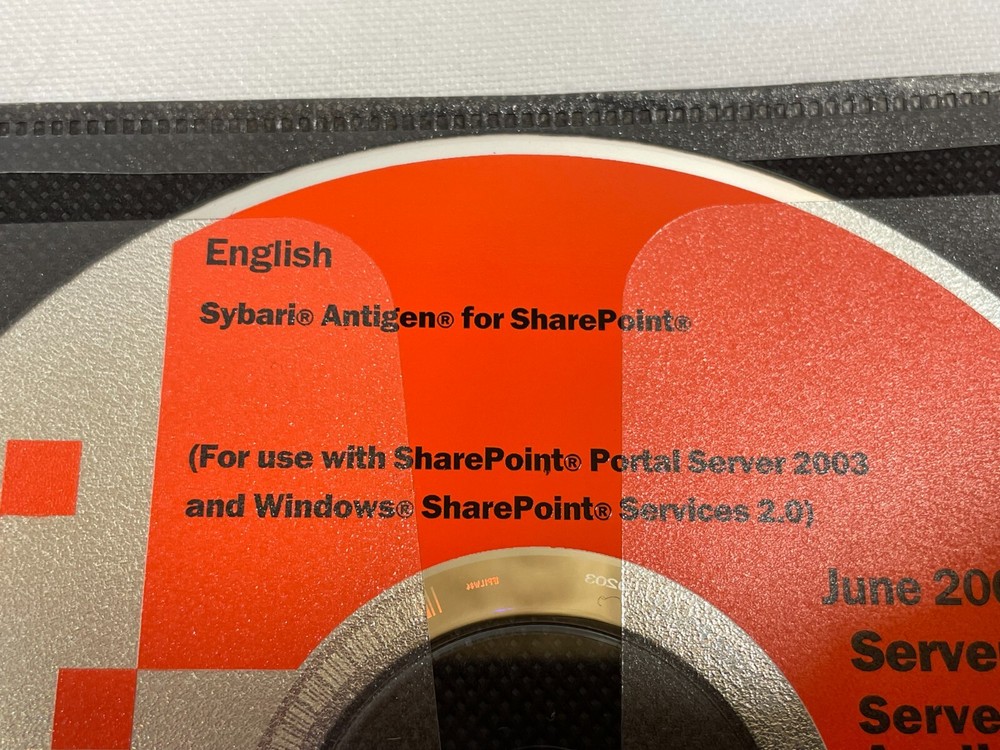 Microsoft Sybari Antigen for SharePoint Windows DVD PC Software June 2008