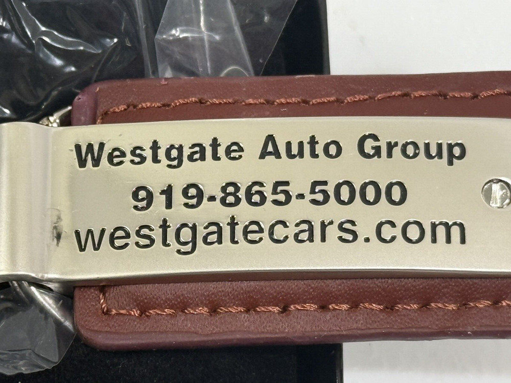 WESTGATE BROWN LEATHER KEY CHAIN