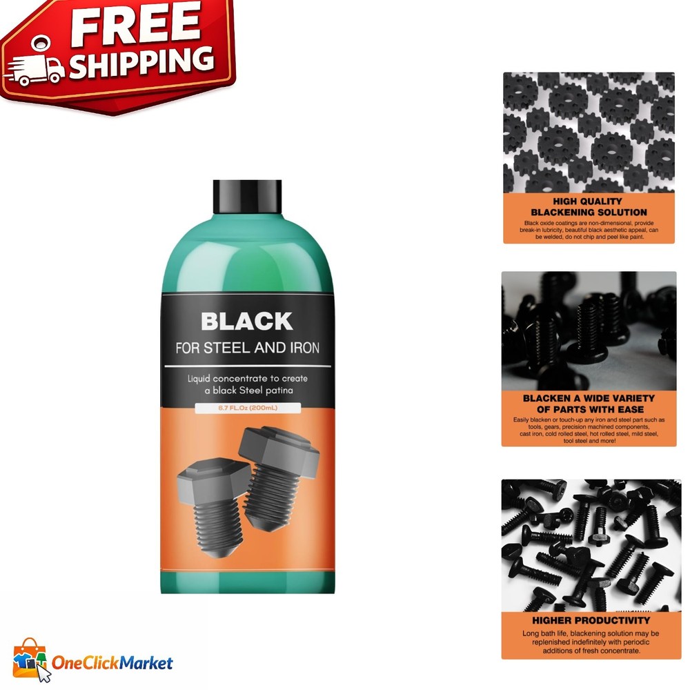 Black Oxide Coating Kit - Black Oxide Solution, Versatile Blackening Solution fo
