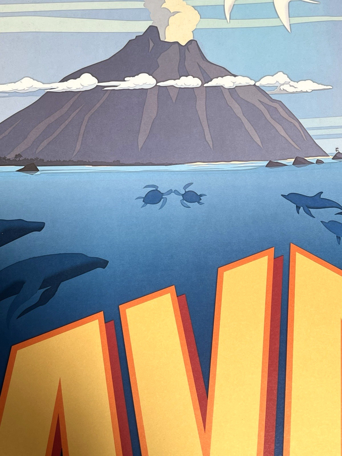 Lava Disney Pixar Short Film 2014 Original Movie Poster Volcano 17x22 Super Rare