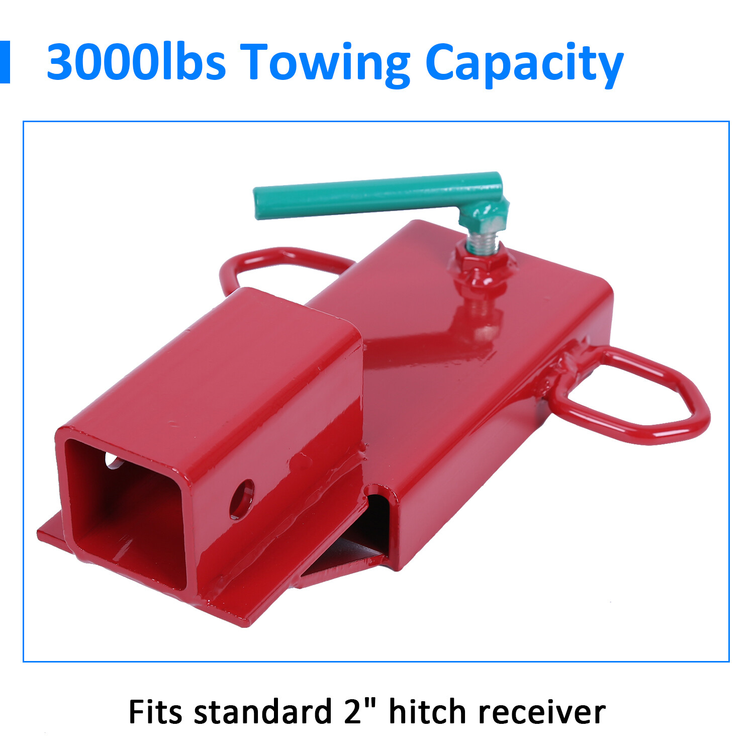 Clamp On Forklift Hitch Receiver Pallet Fork Trailer Towing Adapter 2inch Insert