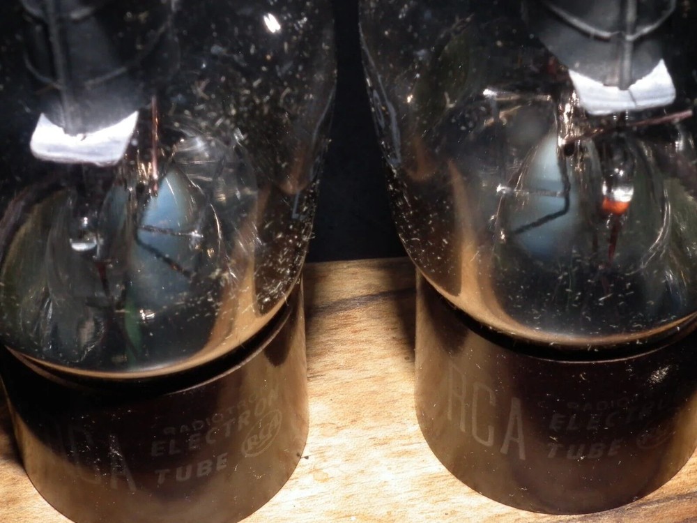 Platinum Matched Pair 6F6G RCA D Getter NOS Master Pack Box (Quads available)