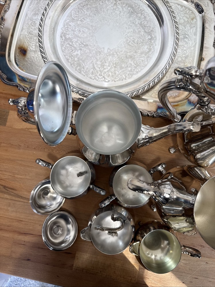 ONEIDA SILVERPLATE COFFEE TEA SET USA 9 PIECES