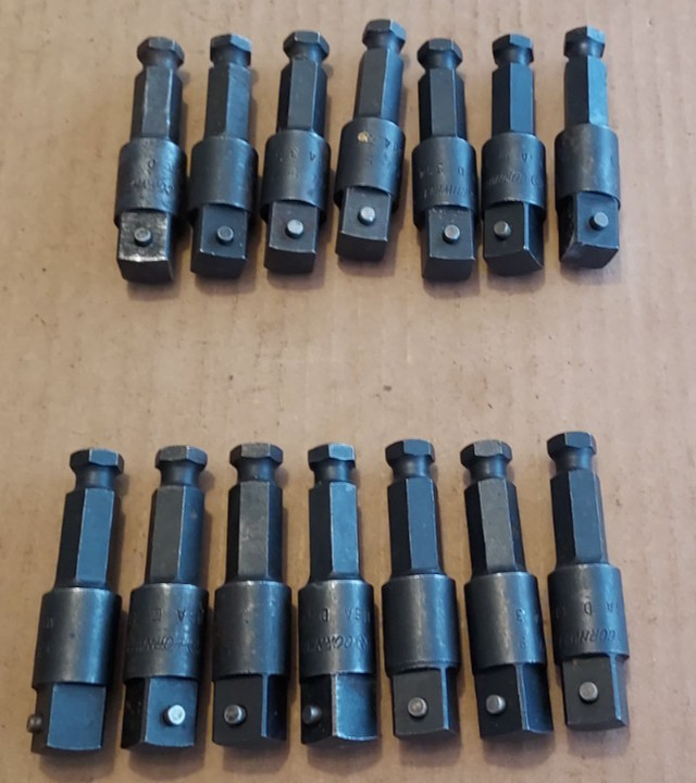 Cornwell USA D-314-3 (3") 7/16" Hex-Drive Impact to 1/2" pinned socket adapters