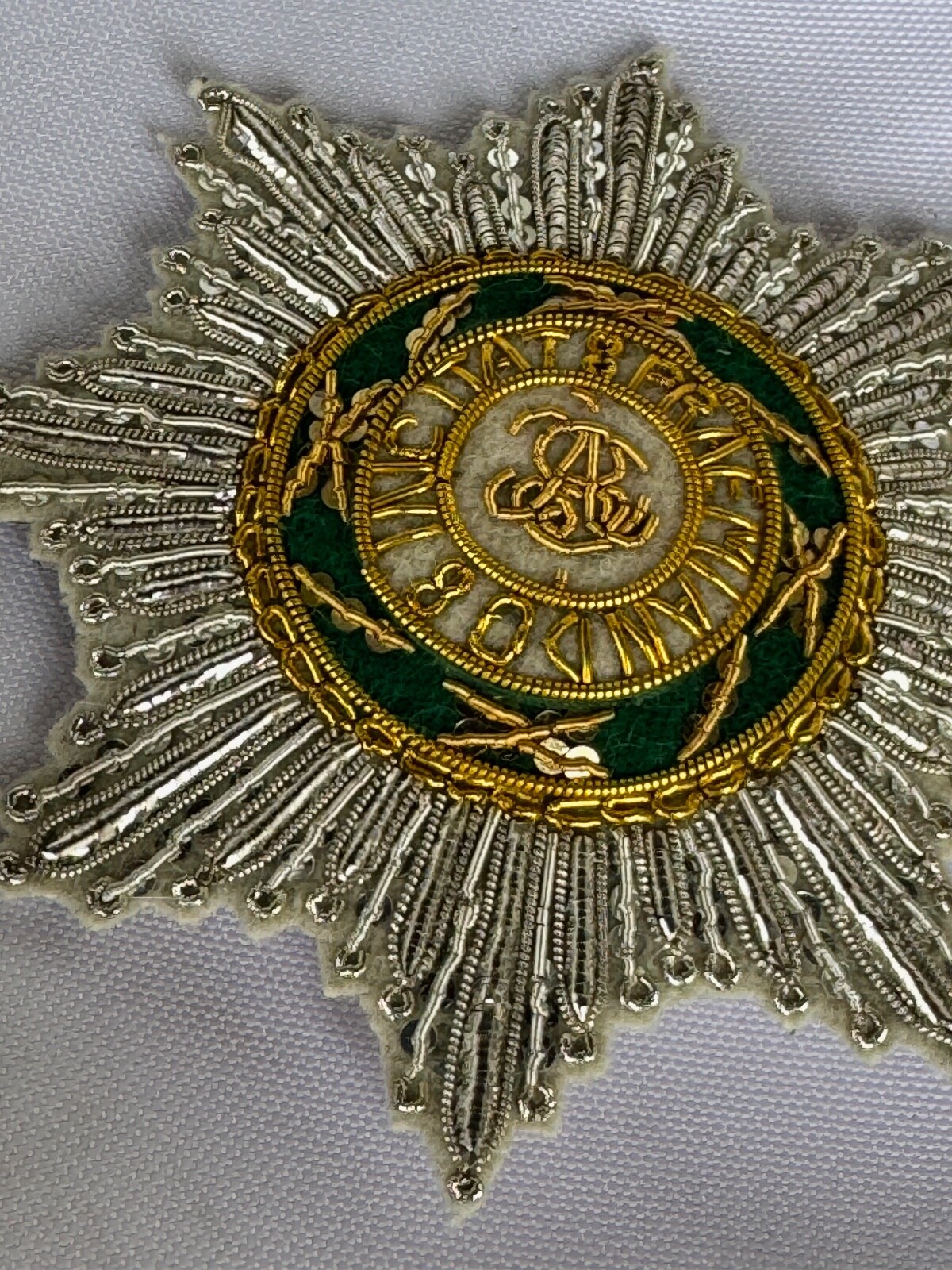 Kingdom Poland SAR Order of St.Stanislaus Embroidered star, replica 1765-1831