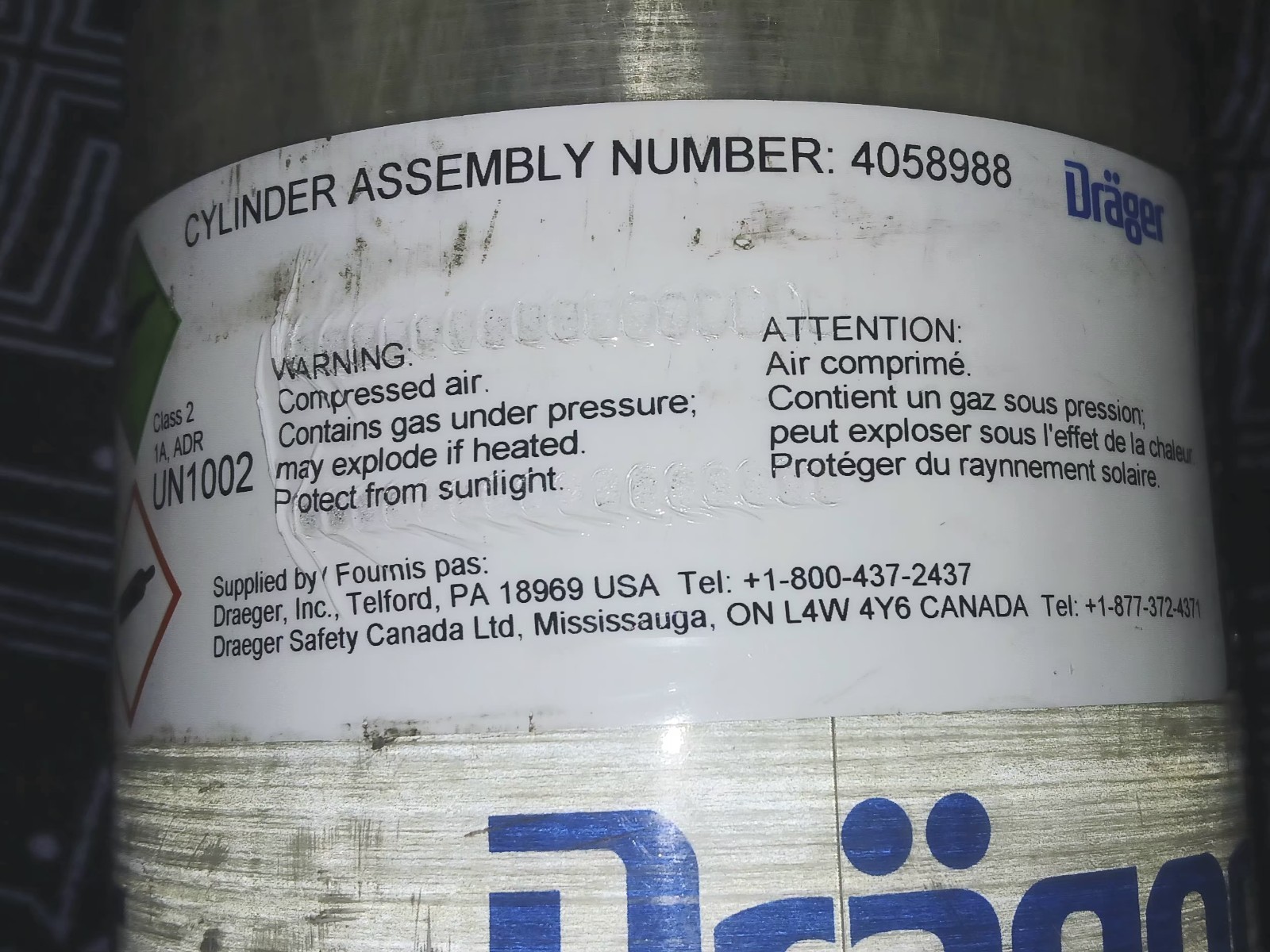 Dräger PSS 7000 SCBA NFPA 2018 Certified -Sentinel 7000 w/ 45 Min Composite Tank
