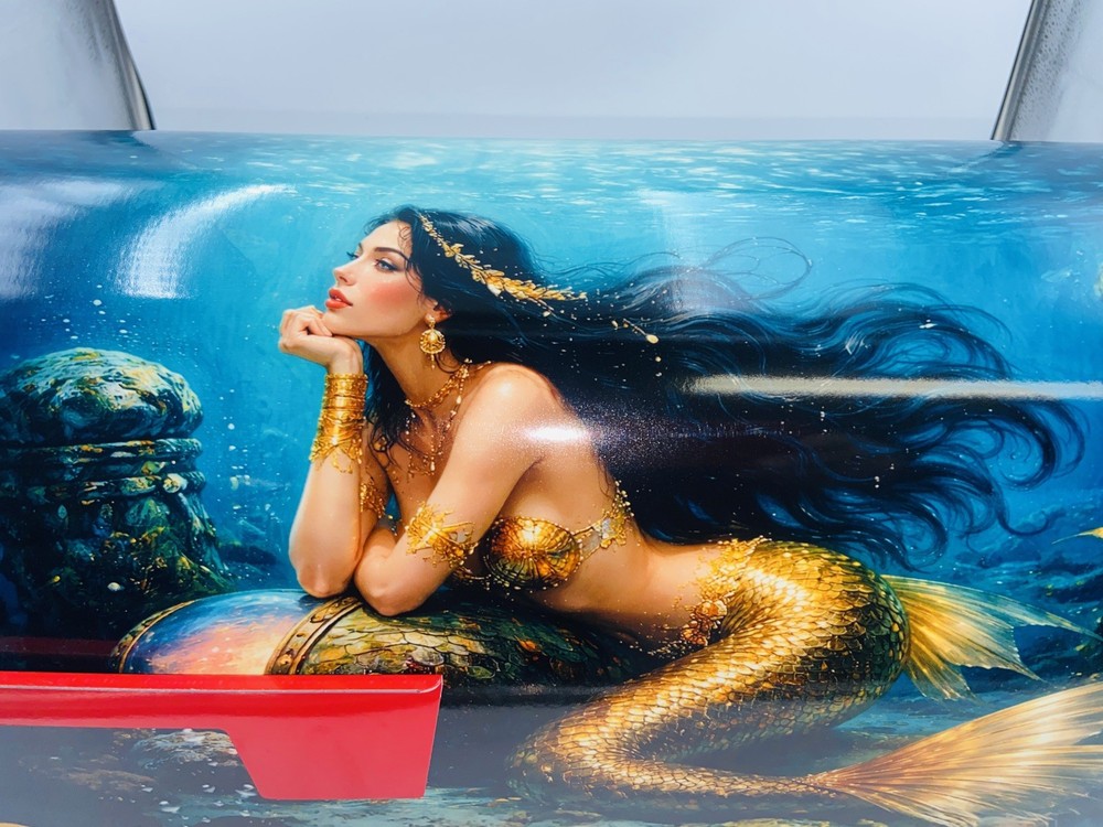 Mermaid Custom Mailbox: Beach house Decoration