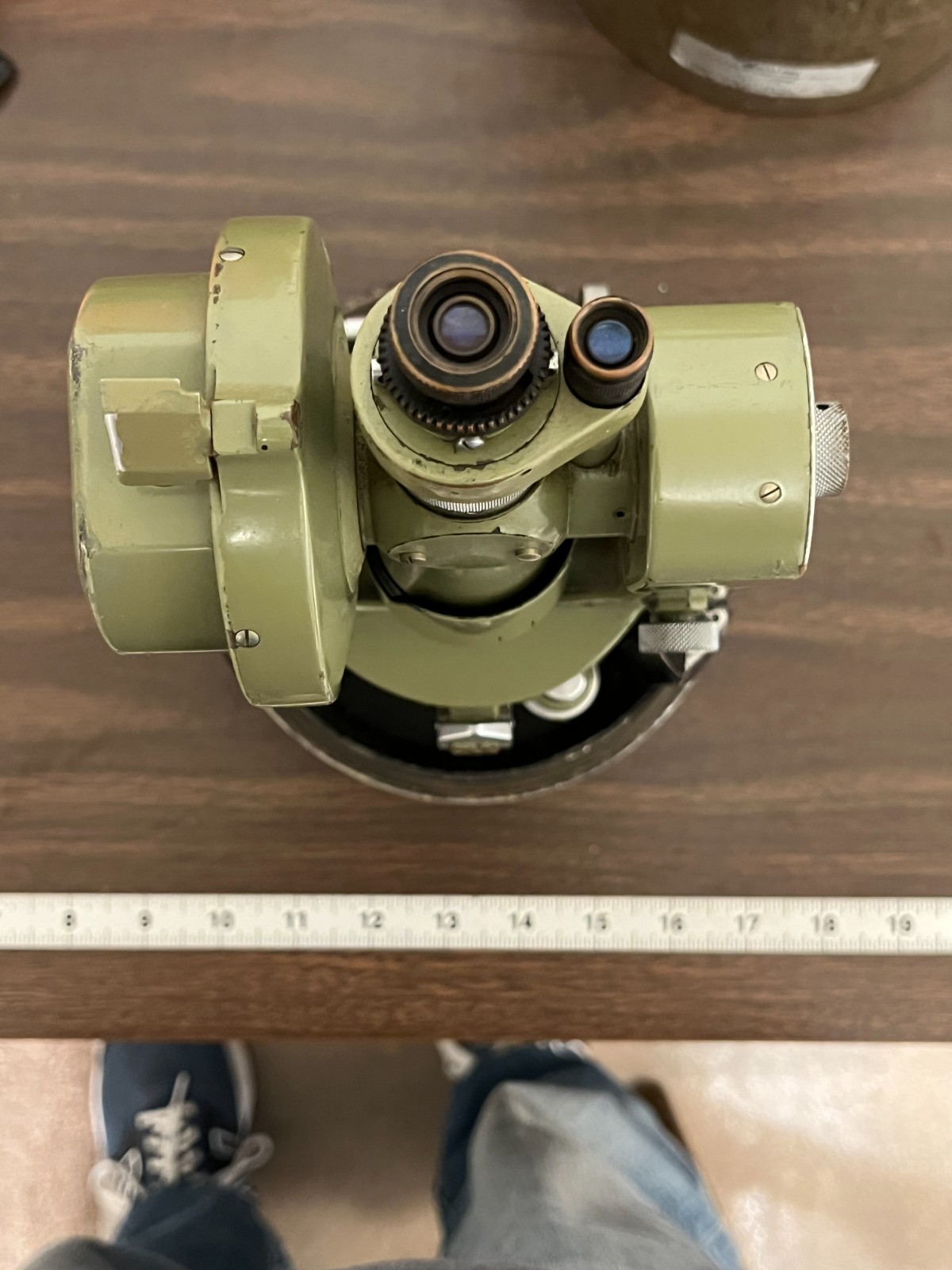 Wild Heerbrugg Theodolite T16 Survey Instrument w/ Case and Backpack - Good Cond