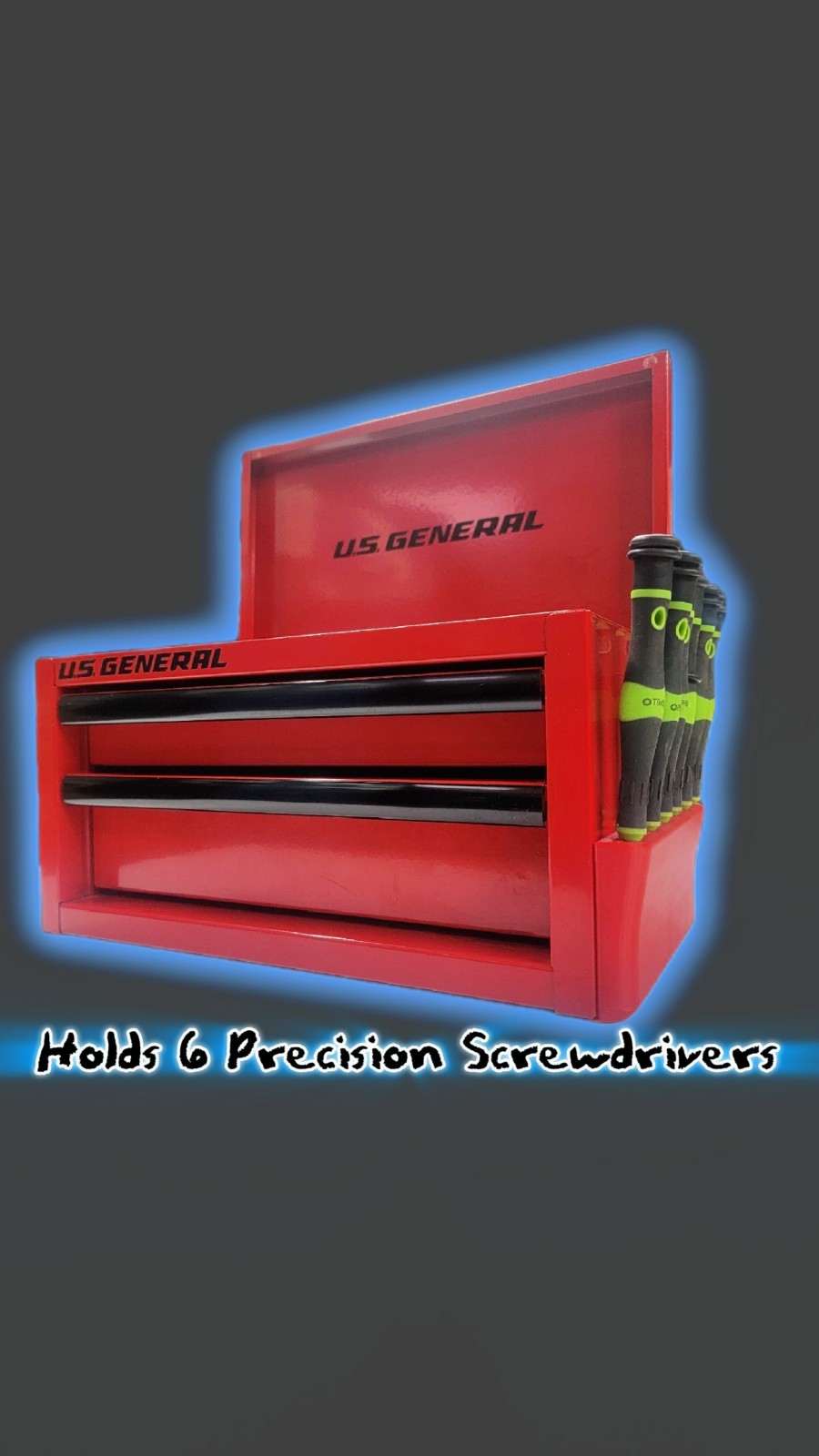 Precision Screwdriver Holder for US General Mini box | Magnetic Rack/Attachment