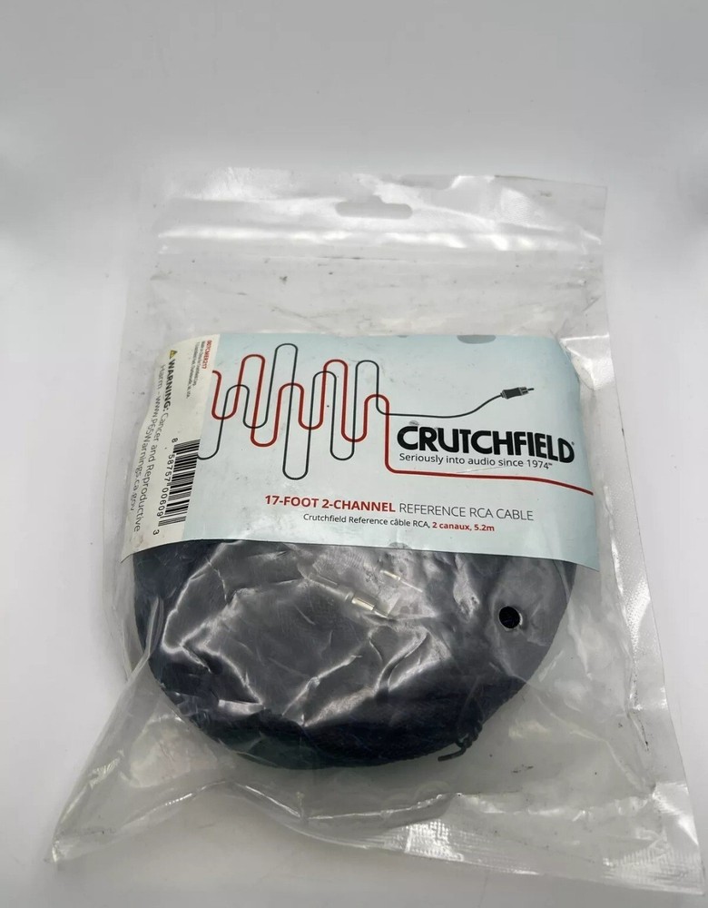 Crutchfield 2-Channel Reference RCA Cable 17 ft