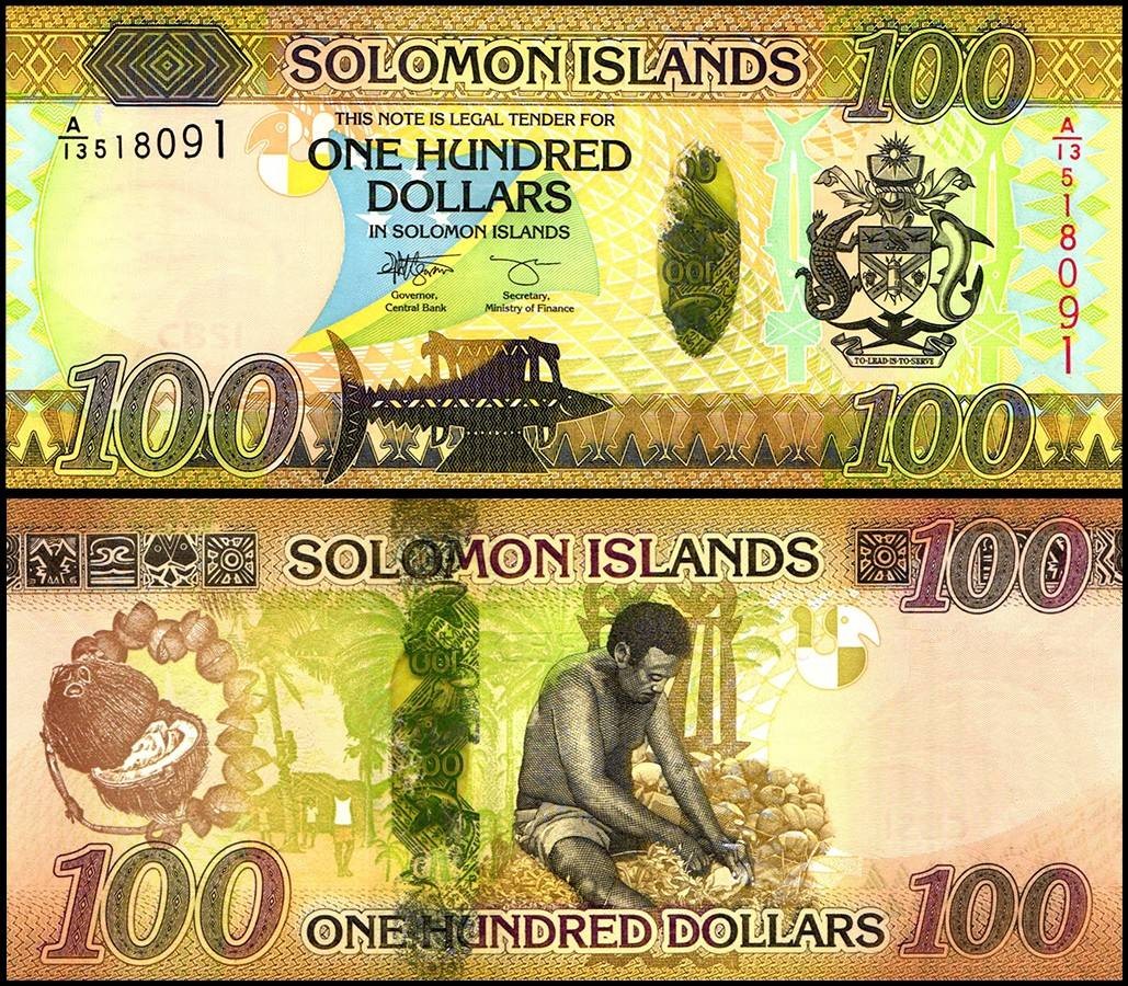 Solomon Islands 100 Dollars, 2023 ND, P-36a.3, UNC