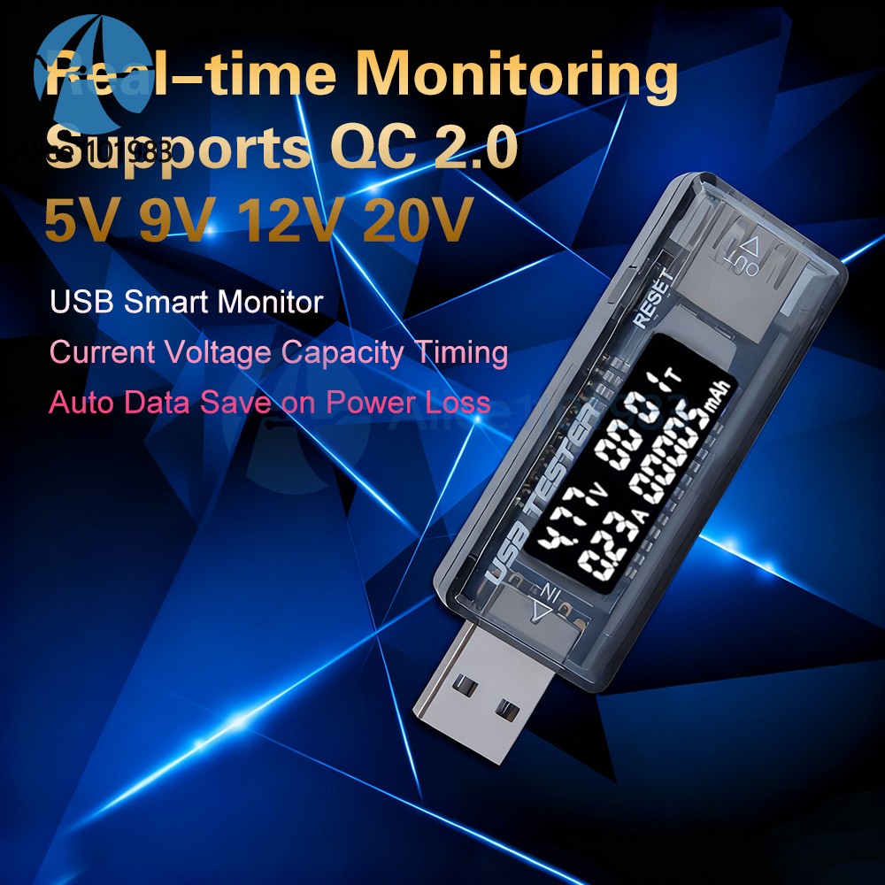 USB Current Voltage Tester USB Voltmeter Ammeter USB Power Detector 4-30V 0-3A