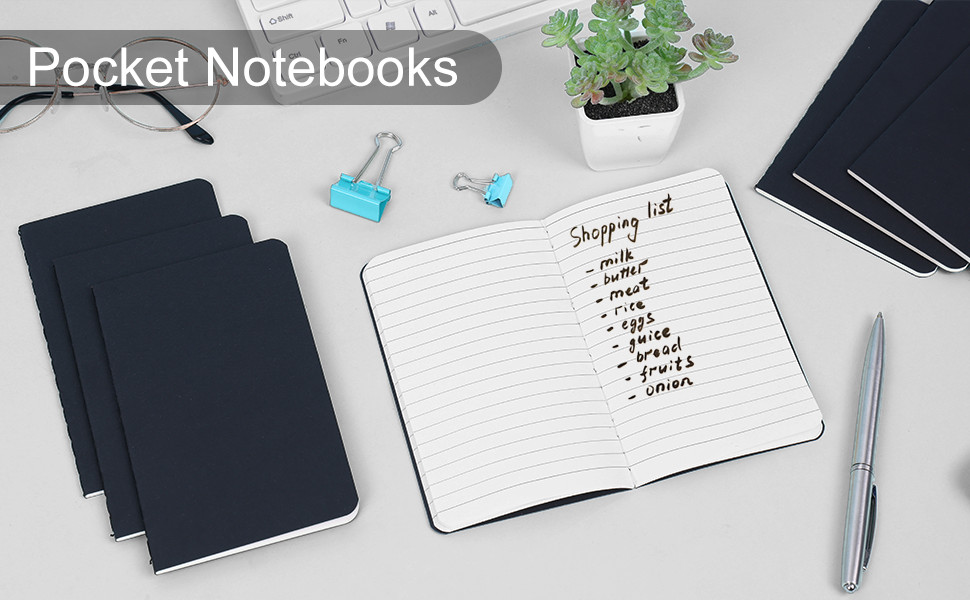 Poet Notebook., Lined Small Notebooks, Bla Softcover Memo