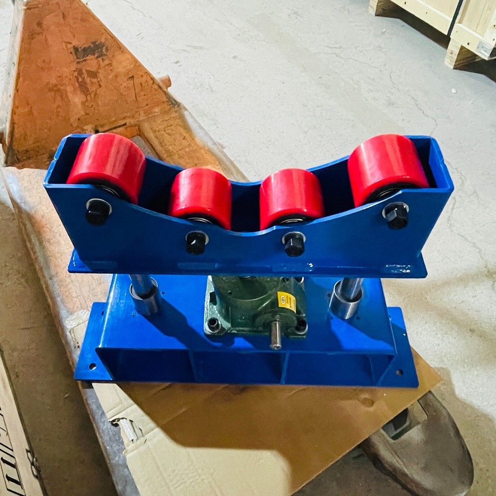 2 PCS 500KG Manual Accurate Rolling Support Frame for Welding Adjustable Height