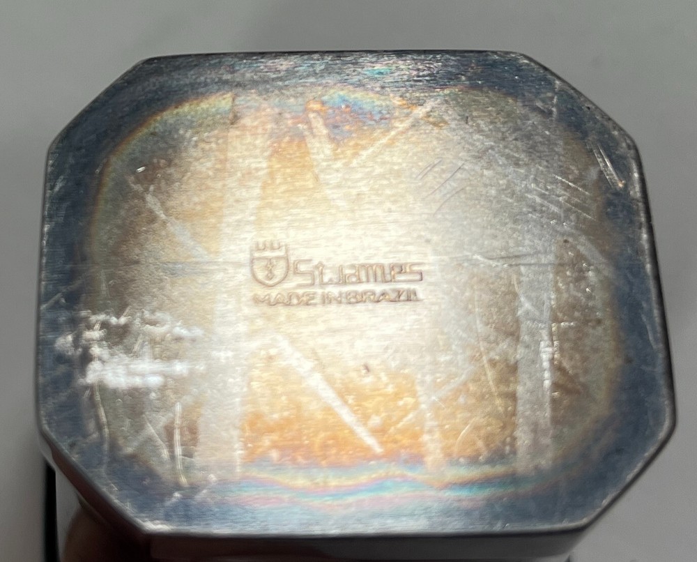 Vintage St. James Brazil Silverplate Octagonal Mini Cup 2.5"