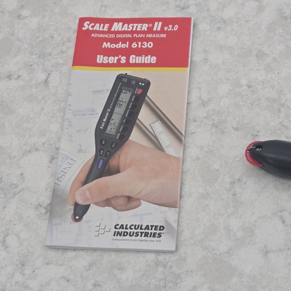 Scale Master II v3.0 6130 Digital Plan Measuring System w/ Case Needs Batteries