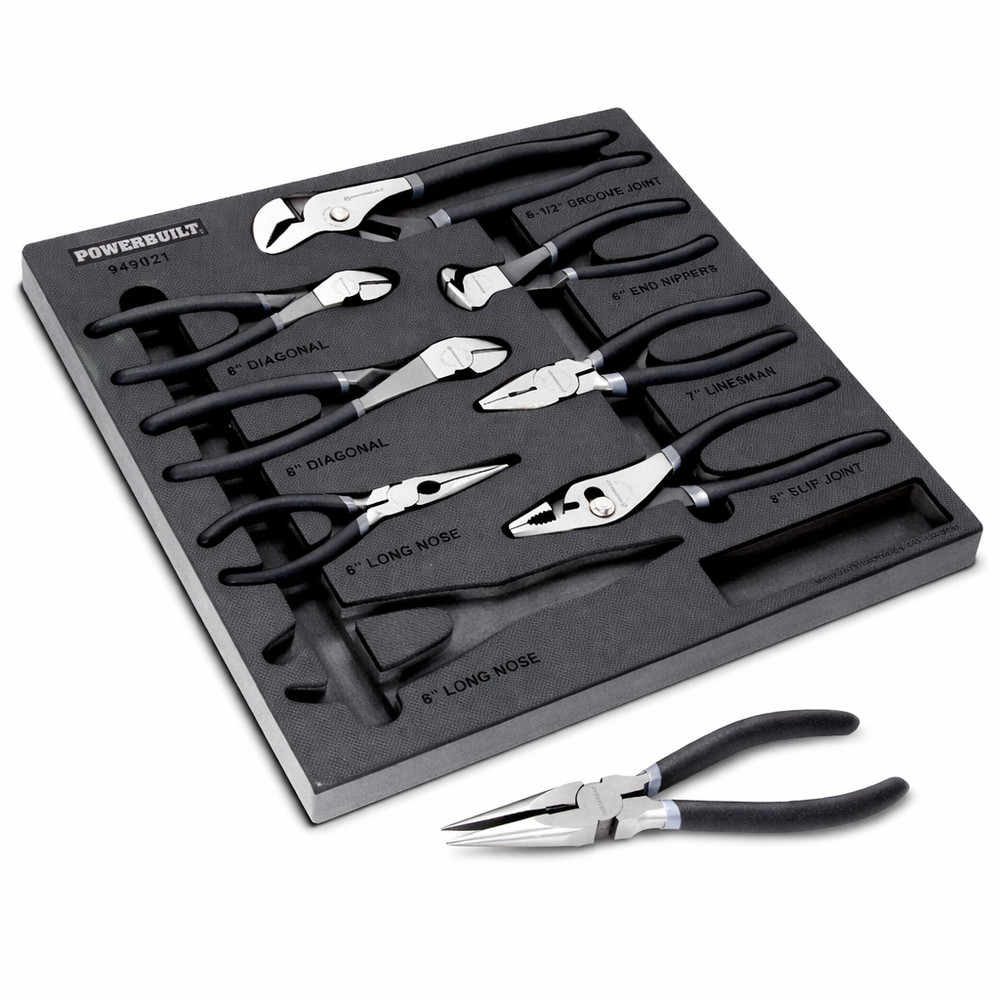 Powerbuilt 8 Piece Pro Tech Pliers Set - 949023