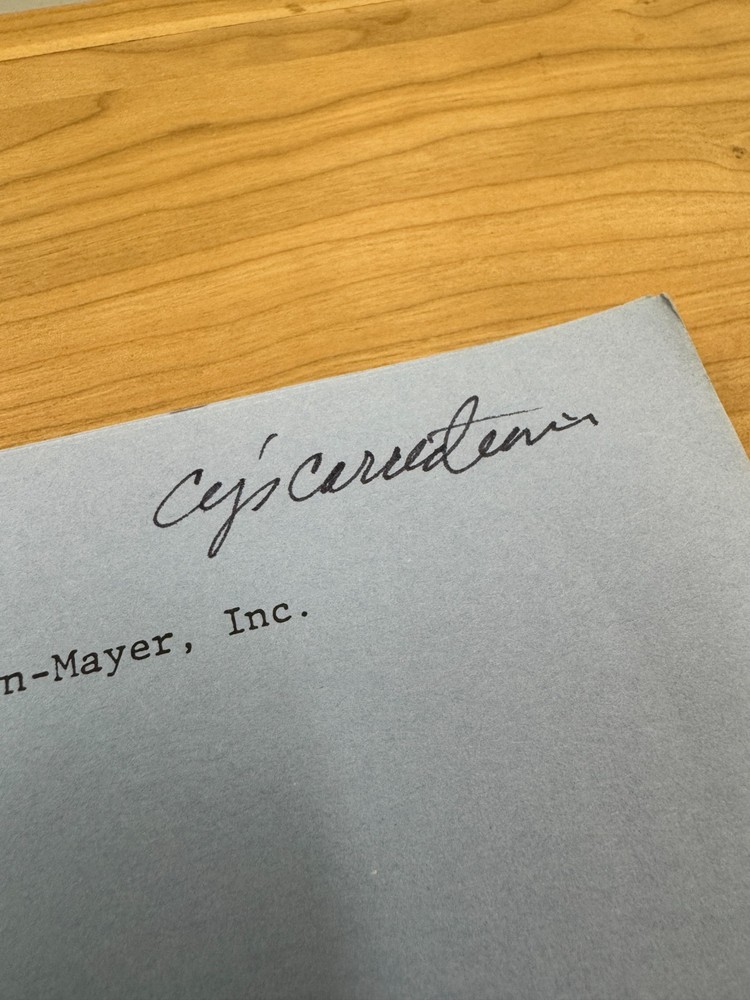 CHiPS Original Production used TV Script WITH NOTES "The Matchmakers" MGM