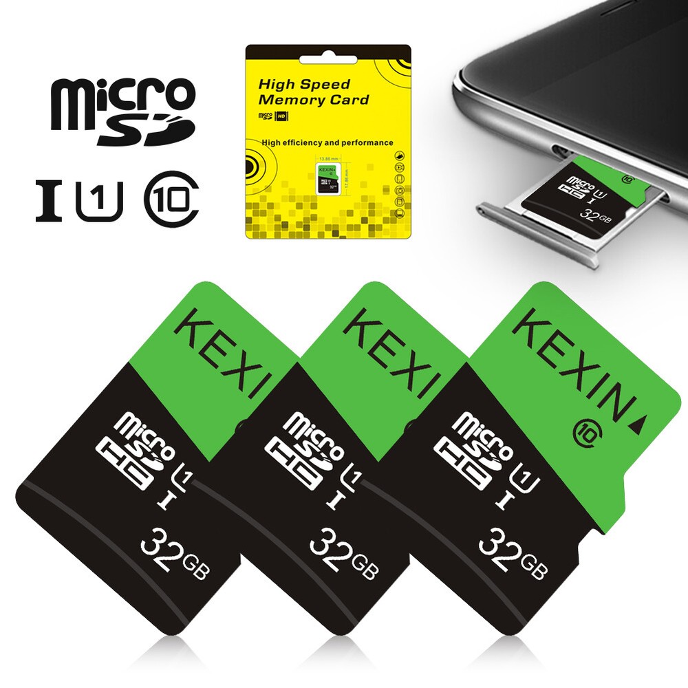 3/6Pack 32GB Micro SD Card SDHC Class 10 Fast Flash Memory Card Storage TF Card