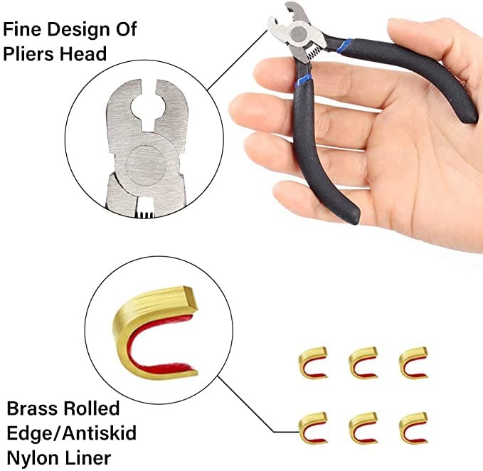 SOPOGER Archery Bow Square Nocking Points Pliers String Knock Kit T Red