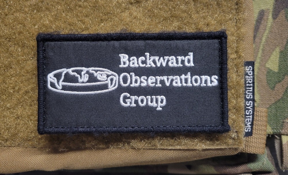FOG -' Backward' Corporate logo patch (Forward Observations Group, Supdef
