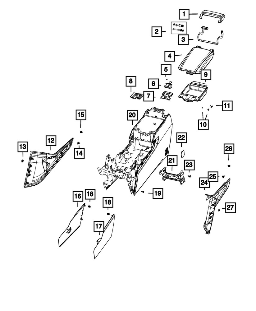 Genuine Mopar Clip 68544147AA