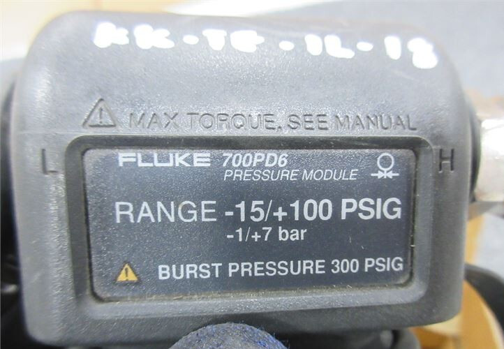 FLUKE 700PD6 PRESSURE MODULE -15+100PSIG