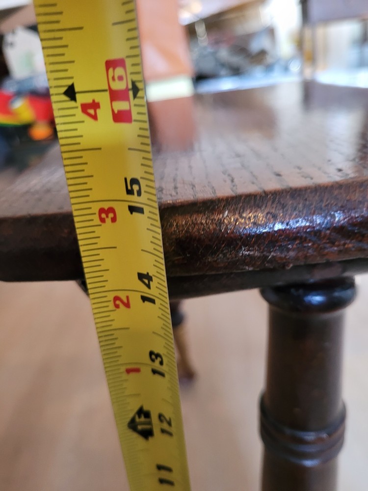 Antique Eagle Claw Glass Ball Side/End Table Early 1900s