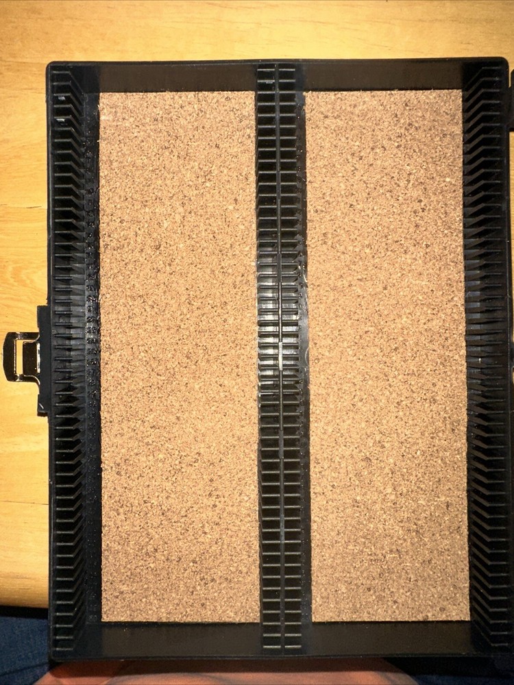 100-Place Slide Storage Boxes with Cork Lining, Microscope Slide Holder for Lab